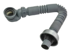 Universal Drain Hose for Sink 90cm Expandable Flexible P-Trap Odor-Proof Design Threaded Drain Hose for 45-48mm Thread Ne