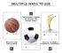 6-pack Akrylbollhållare, bollutställningsställ transparent sportboll organiserare basketboll fotboll volleyboll fotboll utställningsställ