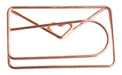 20 st Roséguld Mini Gemklämmor - Specialformade Gem av Rostfritt Stål för Kontorsbruk