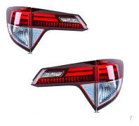 Bakljus, LED-lampa, Dynamisk signal,RÖD Ett Par