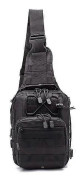 Sling Bag Taktisk Ryggsäck Utomhus Axelväska Satchel Bröstväskor Dagsryggsäckar för Smart Telefon Klättring Camping Cykling Vandring BIack