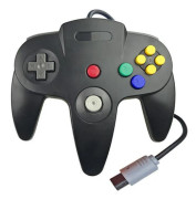 Controller Compatible with Nintendo 64 Black-FF- 368