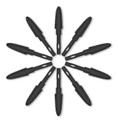 VEIKK P001 10st Ersättningsspetsar Batterifri Stylus Slitstark Pennspets för VEIKK S640 A30 Ritplattor Black P002