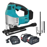 Sticksåg, Sladdlös Drift, Borstlös Motor,2PCS 4.0Ah Batteri, EU