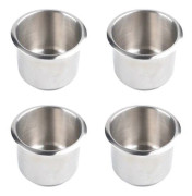 4 st Universal Marine Boat Cup Holder 68X55mm Stainless Steel Drop-in Drink Holder for Poker Table Sofa