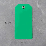 100 st 6x12cm Plast Fraktetiketter Färgglada Tomma Märkningsetiketter Vattentäta[HK]