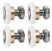 Skjutdörrsrulle 4 ST Duschrullar Duschlöpare Rullhjul för duschdörr Skjutrullar Dörrbyte Hjul(20MM) Sunmostar