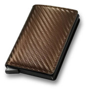 Carbon RFID - NFC-skyddat Plånbokskortfodral 6 Kort Brons En Storlek Carbon Fiber Bronze