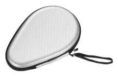 Fodral för bordtennisracket Ping Pong Paddle Case Hårt skydd Behållare Väska Gourd Shape, för sporttillbehör Silver