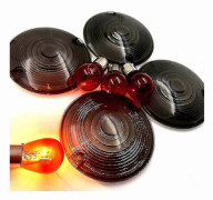 Blinkersglas för Harley Davidson Electra Glides Road King Rök Banmo-Good