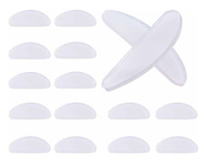 10 par självhäftande näskuddar, halkfria silikonnäskuddar för glasögon och solglasögon - Transparenta - 1,5 mm