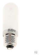 2x Jdd Typ 250w 220-240v E27 Frostat Halogen Lampa Modellering Lampa Rör