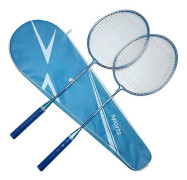 2 st Badmintonracketar och Väska Set Badmintonracket Set Inomhus Utomhus Blå Blue