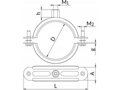Niczuk DUO enkelkonsol med isolering 21/2" BK (72-78)