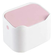 Liten soptunna, bärbar mini soptunna, snäpplock