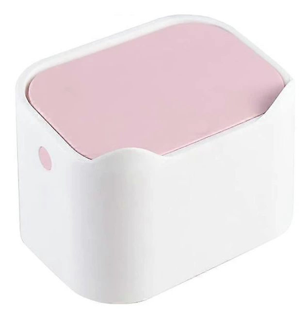 Liten soptunna, bärbar mini soptunna, snäpplock