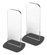 Förvaringsställ för boxningshandskar 2-pack Akryl Vertikal Displayställ Enkel Ställ för Hem Sovrum Kontor Sovrum Skrivbord Basebollhandskar Ställ