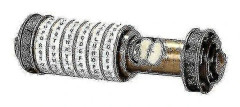 Da Vinci Combination Lock, Metal Cryptex Set White & Bronze Color - Excellent