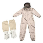 Biodräkt med handskar Biodlingsskyddsdräkter Biodlardräkt Biodlarutrustning Overaller Bi-outfit-GoodXL SZRH A-B