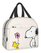 Snoopy Lunchväska med Blommigt Designnamn, Färg Bildfärg