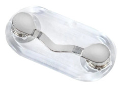 Magnetisk glasögonhållare - Magnetklämma - Hållare för läsglasögon och solglasögon - Glasögonhållare för män och kvinnor (silver)