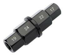 Motorcykel framhjul spindel borttagningshylsa 17 19 22 24mm navaxel sexkants tillbehör svart