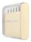10 st Rostfria Symaskinsnålar med Magnetisk Nålhållare Organizer Fodral Bärbara Handsömnadstillbehör För Resor Beige