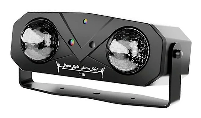 12W LED Party Lampa Vattenvågseffekt Roterande Diskokula Fjärrkontroll Laserprojektor med Strömförsörjning