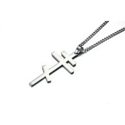 Vantage Ortodox Kors Hängsmycke Herrhalsband - Kristen Symbol Rostfritt Stål Byzantinsk Kors Smycke