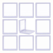 9 st Flytande Tunnfilmsdisplaybox, ABS-ram Displayfodralhållare 9cm x 9cm x 2cm