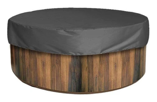 Nytt runt badkarsöverdrag UV-beständigt badkarsöverdrag utomhus spa badkarsöverdrag Yaying Shop Black
