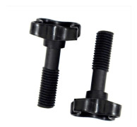 (Svart) Vingskruv, diameter 1,1 cm, M10 Torx-skruvar för veranda trädgårdsgunga kapell 2 st
