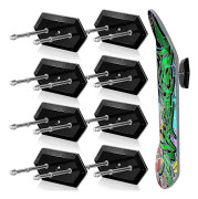 8-pack Skateboard Väggfäste med Skruv Flytande Skateboardhängare Skateboardfäste Hängande Skateboardställ
