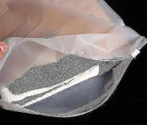 Frostade Plast Zip-lock Klädpåsar - 100st - Utrymmesbesparande Förvaring - Klädpåsar -Sy