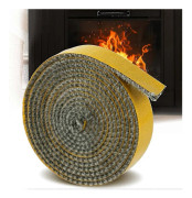 Wood Stove Gasket, Pellet Stove Gasket, Self-Adhesive Fiberglass Airtight Rope for Stove, Fireplace, Oven Door, Boilers, Heat Resistant 3mm x 10mm x 2m