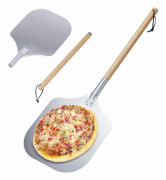 Pizzaspade med avtagbart långt handtag, köksbakningstillbehör