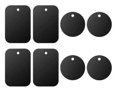 Universell plåt 8-pack för magnetisk bilhållare med lim (kompatibel med magnetfäste)