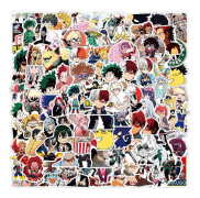 My Hero Academia Klistermärkespaket 100 st, Vinyl Anime Klistermärken Dekaler för Vattenflaskor Laptop Skateboard Anteckningsbok