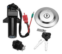 Motorcykel Elektriskt Tändningslås Set Bränsle Tanklock Nyckel För Ybr125 Ybr 125 2007-2014