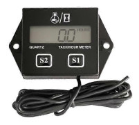 Motorcykel 2/4-taktsmotor Varvräknare Timräknare LCD-display Vattentät Bilmotor Båt Motorcykel Digital Varvräknare