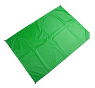 Bärbar Vattentät Sandtät Strandfilt Lätt Stor Picknick Camping Matta Presenning med Dragsko Bärväska Green 100x140cm