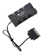 Corsair 6-Port RGB LED-fläkthubb, Kompatibel med Corsair Lightning Node Pro Commander Crystal