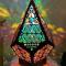 Bohemian Mosaic Starry Sky Floor Projection Lamp Table Bedside