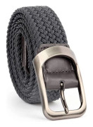 Herrbälte, elastiskt elastiskt bälte för män, vävt bälte för män, lämpligt för mäns jeansshortsbyxor, avslappnat bälte grey