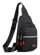 Sling Bags Herr Liten Axelväska Vattentät Lättviktig Sling Ryggsäck Väska med Reflexremsor Crossbody Ryggsäck för Casual Utomhusvandring