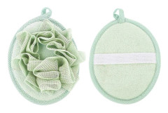 1 st Exfolierande Nätpuff Svamp Skrubbar Används i Dusch Skrubb Badboll (Grön)