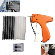 Snabbfixare för sömnad, Mini Handhållen Symaskin, Quiltningspistol, Mikrohäftverktyg för Kläder (Orange)