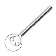 304 Rostfritt Stål Dansk Degblandare Handmixer (BPA-fri, FDA-fri) (2 Brännare)