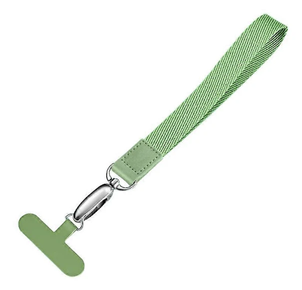 Mobiltelefon Anti-förlorad Rem Polyester Armband med Metallspänne och PC Fäste (Grön, Matcha Grön)