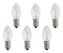 10W Glödlampa Filament Varmvit Saltstenslampa - E14 Liten Skruv Glödlampor Nattlampa